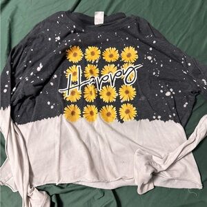 Happy Graphic Long Sleeve Shirt